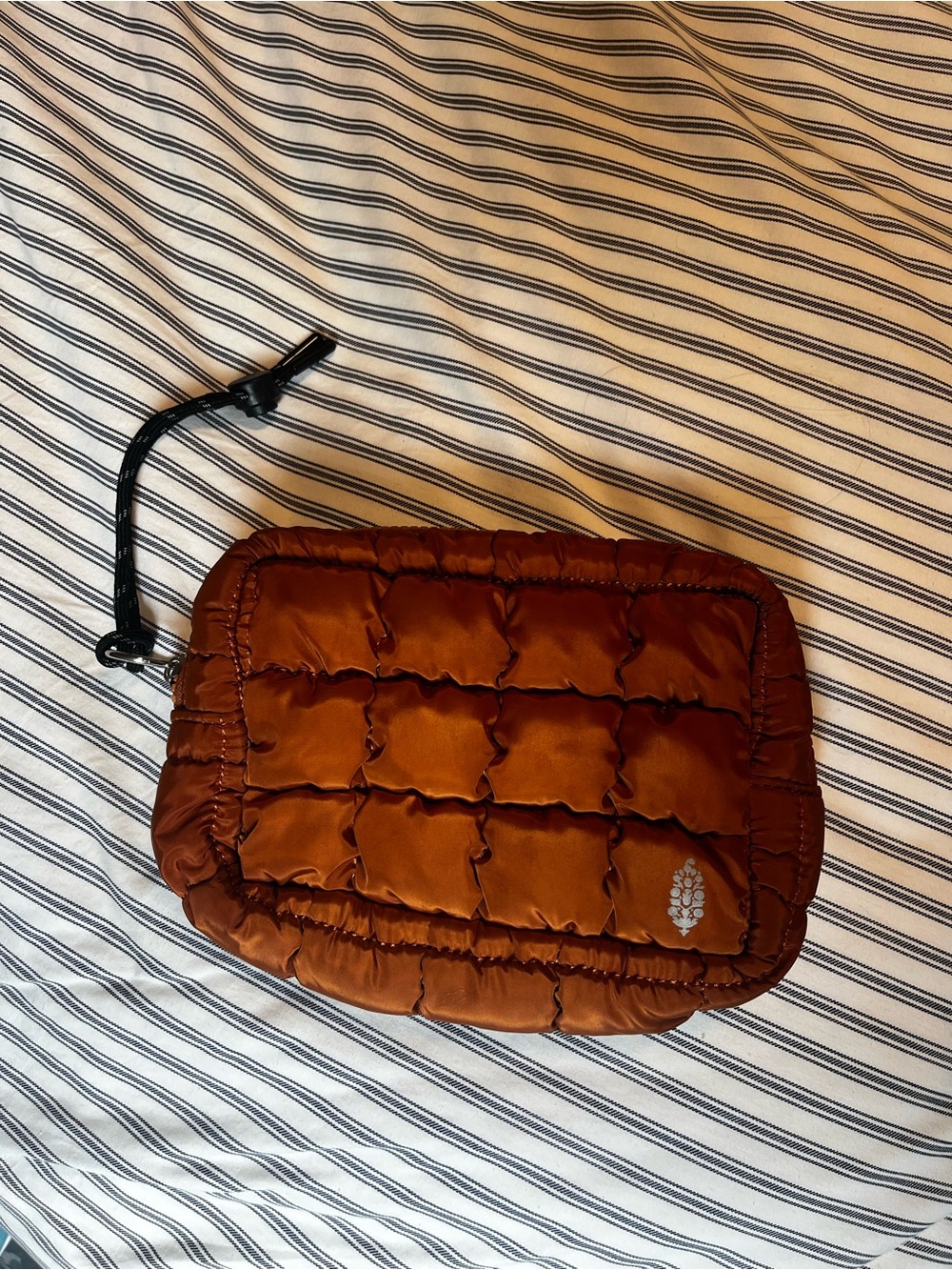 Free People Movement Quilted Mini Case- Burnt Orange